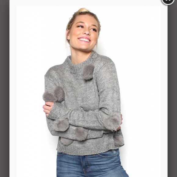 Sweaters - Pom Pom sweater. NWT